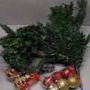 Tabletop Christmas Tree with Lights, Migaven 24 inch/2 ft Mini Christmas Tree with Berry Pine Cone Ornaments Led String Light for Home Desktop Xmas Tabletop Decoration Green