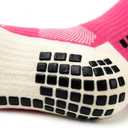 Aimery 4 Pairs Mens Grip Soccer Socks Non Slip Grippy Women Socks for Football Basketball Sports (One Size, 4pink)