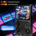 R36s Retro Handheld Game Console, 640x480 Retro Gaming Console 3.5 Inch IPS HD Screen, 64GB Built-in 15,000+ Classic Game with Portable Hand Held Open Source Linux System, 3500mAh Battery