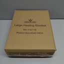 Medical king Heated Blanket, Machine Washable Extremely Soft & Comfortable Electric Blanket Throw Fast Heating with Hand Controller 10 Heating Settings & auto Shut-Off (Brown, 50 x 60)