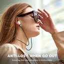 Anti-Lost Neck Strap for Airpods, Strong Magnetic Necklace Holder String, Sports Lanyard for Headphone Compatible with AirPods 1&2 /3rd /Pro/Pro 2 Black