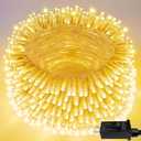 Extra-Long 66FT String Lights Outdoor/Indoor, 200 LED Super Bright Christmas Lights for Bedroom, Waterproof 8 Modes Plug in Twinkle Fairy Light for Classroom Christmas Tree Decorations (Warm White)