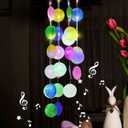 3 x Solar Wind Chimes Outside,Shells Wind Chimes Lights Gifts for Mom Grandma Women Wife Girls, Solar Hanging Lights for Holiday Garden Yard WindowPink (multicolor)