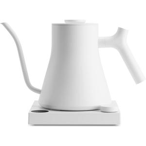 Fellow Stagg EKG Pro Electric Gooseneck Kettle - Pour-Over Coffee and Tea, Quick Heating, Precise Temperature Control, Scheduling, Built-in Brew Timer, Matte White, 0.9 Liter