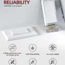 AIDA 20 Pack 3 Way Decorator Switch White, Electric Switches, Light Switch 15Amp, 120/277 Volt, 3 Way Rocker Switch, Wall Replacement, Self-Grounding, Residential Grade, UL Listed