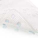 Shower and Bath Mat,Non-Slip Machine Washable and Extra Large Bathtub Mats with Drain Holes and Suction Cups Soft Foam Tub Mats-36 X 17,White