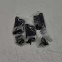 4 Inch Self Closing Door Hinges, 5/8" Radius Corners Spring Loaded Hinges for Exterior, Garage, Front and Back Door, UL Listed, for Left and Right Hand Door, Matte Black, 3 Pack