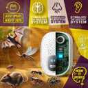 T-25, Ultrasonic Pest Repeller Wall Plug-in Most Effective Than Repellents - Get Rid of - Rodents, Squirrels, Mice, Rats, Bats, Roaches, Ants, Spiders, Bed Bugs, Мosquito, Insects, Fleas (2 Pack)