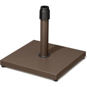 45lbs Patio Umbrella Base - Heavy Duty Outdoor Patio Market Umbrella Stand for Deck, Poolside, Balcony, Wind-Resistant Design, Brown