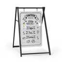 Ilyapa Metal A Frame Sign, Whiteboard Sidewalk Sign - 24x38 in Outdoor