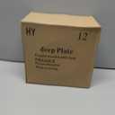 Berglander Plastic Plates Set of 12 Pieces 9", UKR Color Reusable and Sturdy Unbreakable Dinner Plates, Salad Plates, Pasta Bowls, Dishes for Home, Kid, Light Weight Easy Carry for Picnic, Camping