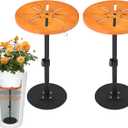 Plant Risers for Inside Pots,Adjustable Planter Insert for Large Pots,Plant Filler Lift Insert Flower Pot Riser for Outdoor Indoor Tall Large Planter Container,17-32 Rise,8" Base, 10" Top-2pack, 2pk-8"base+10"top,17-32"rise