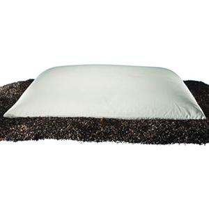 Sobakawa Traditional Buckwheat Pillow Organic Cotton with Natural Technology for Cool Sleep, Neck Support For Back and Side Sleepers Or As A Meditation Cushion, White (Standard)