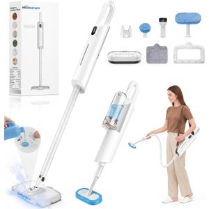 Steam Mops for Floor Cleaning, MultiPurpose Steam Cleaner for Home with 13 Accessories and Strap, Detachable Handheld Steam Mop for Home