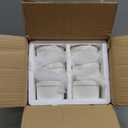 MALACASA Ramekins 8 oz Oven Safe, Porcelain Creme Brulee Ramekins Pudding Custard Cups Ceramic Souffle Dishes Ramakan Ramiken Ramicans Baking Bowls Set of 6, White, Series RAMEKIN-DISH