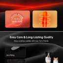 HOTSUIT Fleece Lined Winter Work Pants Thermal Travel Pants High Waisted Golf Hiking Pockets (Black, L)