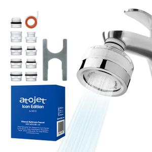 Cleansing Washbasin Faucet Filter Inspired By Korea's Beauty Culture - Pure Carbon Filters for Bathroom & Kitchen Water | Carbon Composite Filter | Single Filtered Faucet (AJ8310C-SNG-1)