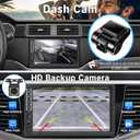 Leadfan Double Din Car Stereo with Dash Cam&Camera, Apple Carplay&Android Auto, 7 Inch Touchscreen Double Din Radio Car Audio Receivers, Bluetooth, Voice Control, MirrorLink, FM/USB/TF/AUX/Subwoofer