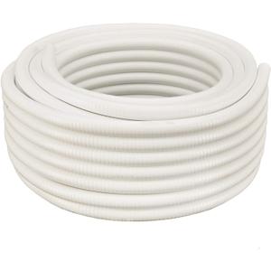 White Schedule 40 Flexible PVC Pipe, Hose, Tubing for Pools, Spas and Water Gardens (3/4" Dia x 10 ft)