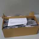 Zakkart SnugCloud Cat Window Perch with 4-Sided Bolster - Large Cat Hammock for Window Sill - Solid Hardwood & Metal Frame - Window Seat for Pets (Dark Stained Wood w/Gray Bed, Large) (25"x15")