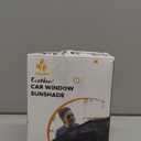 EcoNour Window Shades for Side Windows (Pack of 2) | Sun Shade for Car Heat and UV Protection | Adjustable Elastic Fabric Baby Car Shade | Rear Side Window Sun Shade Accessories (Large 40"x25")