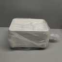 ECOLipak 100% Compostable 5 Compartment Plates, 125 Pack Disposable Paper Plates, Heavy-Duty Biodegradable Sugarcane Plates, Eco-Friendly School Lunch Trays (10.25 x 8.25 inch White 125pk)