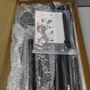 DXOPHIEX Dual Reptile Lamp Stand Reptile Light Stand with Two Flexible Brackets, Height Adjustable (15.7 inch to 74.3 inch) for Hanging Heat Lamp Holder and Light Fixture