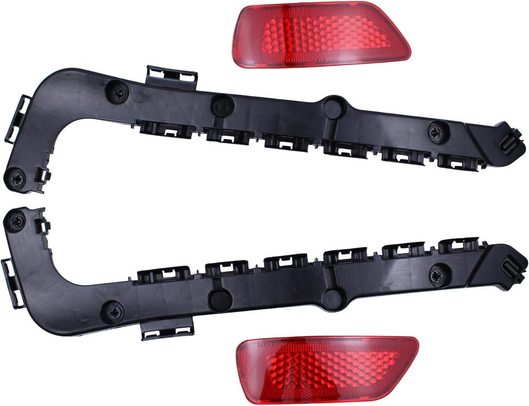 Rear Driver and Passenger Side Bumper Bracket and Reflector for Jeep Grand Cherokee 2011-2021, Grand Cherokee WK 2022