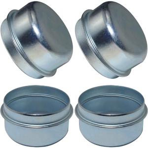 4pcs 1.98" Trailer Hub Dsut Cap,Trailer Axle Wheel Bearing Dust Cap Cup Hub Dust Caps for Most 2000 to 3500 Pound Axles Dexter EZ Lube Trailer Camper RV Boat