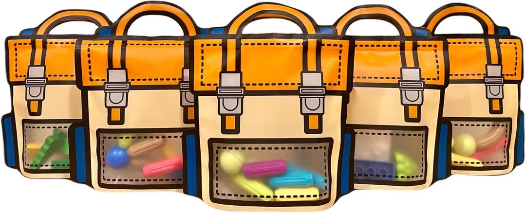 Trendybag Orange and Purple Top-Handle Party Goodie Bags, Grip n' Seal Gift With Stand-up Bottom, Birthday, 20 Pcs (Small, Orange) (20 Count (Pack of 1))