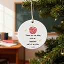 Thank You Teacher Gifts, End of Year Gift from Student, 2025 Christmas Ornament Teacher Appreciation Keepsake (C2)