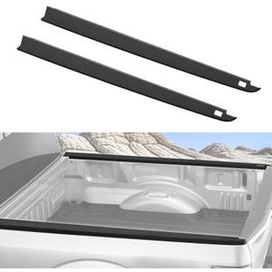 Bed Side Rail Cap Cover for Dodge Ram 1500, Truck Left & Right Side Bedrails Protector w/Stake Holes for 2009-2018 Dodge Ram 1500 with 5'7" Bed Accessories, Black