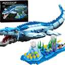 1158 Pcs Dinosaur Building Blocks Game, STEM Dinosaur Toys for Kids STEM Dinosaur Toys for Children Aged 6, 7, 8, 9, 10, 11, 12, 13, and 14, Compatible with Lego