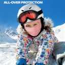Windproof Kids Ski Mask Warm, Youth Balaclava Ski Mask Under Helmet (One Size-Small, Pink)
