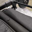 VEVOR Wagon Stroller for 4 Kids, Push Pull Quad Collapsible Stroller with Adjustable Handle, 5-Point Safety Harness & Removable Canopy, 4-Seater Stroller Wagon for Camping, Black (330LBS Loading)