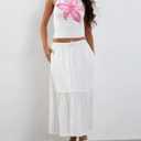 Women Y2k Floral Print Spaghetti Strap Crop Tank Tops Cute Boat Neck Tight Fitted Sleeveless Camisole Going Out (M)