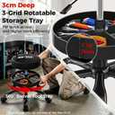 Rolling Shop Stool with Wheels, Garage Work Mechanic Stool, Black
Rolling Stool Chair with Back, for Work bench, for Workshop, Adjustable Height, Shop Chair with Tool Tray, 330 LBS,Heavy Duty