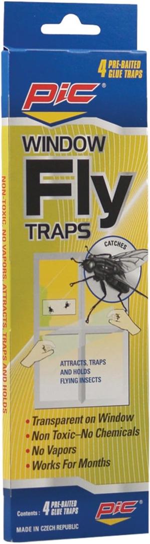 PIC-Corp Window Fly Traps (12 Pack of 4)