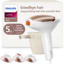 Philips Lumea 8000 Series IPL Hair Removal Device, Permanent Laser Hair Reduction for Women & Men, Easy and Comfortable Use at Home, SenseIQ, 3 Attachments for Body, Face, Intimate, BRI937/03