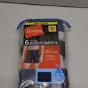 Hanes mens Tagless Comfortsoft Waistband Boxer Briefs, 6 Pack Assorted, Large US