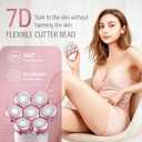 SHPAVVER Electric Razors for Women Legs: Rechargeable Electric Shavers for Body - Waterproof Wet Dry Hair Remover for Lady Face Underarms Public (Glossy Pink)