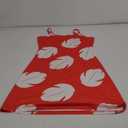 Women Floral Mini Dress Bohemian Spaghetti Strap Sleeveless Bodycon A-Line Dress Short Cami Swing Dress Clubwear Y2K (Medium)