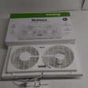 Holmes 9" Twin Blade Manual Window Fan, 2 Speeds, Reversible Airflow