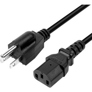 Power Cord Replacement for VIZIO TV VO320E VX32L VX37L VX42L VX52L E421VA E420VL E470VL E470VA E422VL E472VLE E550VL E550VA E552VL M370NV M3D651SV M420SL and More LCD TV 3 Prong Power Cable