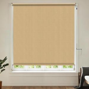 Shade&Beyond Roller Shades for Windows, Cordless Roll Up Blinds 220GSM Window Shades for Home, Office, Bedroom, Door, Sesame, 48" W x 72" H
