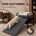 Movable Pet Stairs Ramp with Seat, Dog Chair with Storage for Small Pets