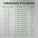 sancua Rectangle Tablecloth - 70 x 120 Inch - Stain and Wrinkle Resistant Washable Polyester Table Cloth, Decorative Fabric Table Cover for Dining Tables, Buffet Parties and Camping, White