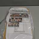 SpaceAid Double Laundry Hamper 2 Section with Lid and Removable Laundry Bags, 160L Clothes Basket with Bamboo Handles, Large Collapsible Hamper for Bedroom, Bathroom, Dorm, Laundry Room - White