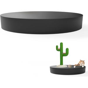Jueraori Round Display Pedestal Stands, Party Event Decor Cylinder Plinth Stand, Wedding Decoration Display Platform Base Stand For Home Boutiques Jewelry Display (Black, 31.5x3.9in)