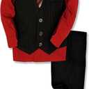 Pinstripe Boys Formal Dresswear Vest Set 10